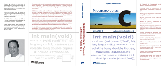 Capa do livro Programando em C Vol. 2